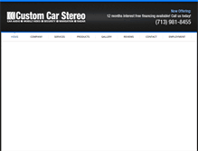 Tablet Screenshot of customcarstereo.com
